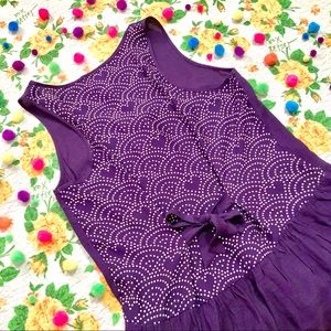 Urban Outfitters Cooperative Navy Blue Heart Dress